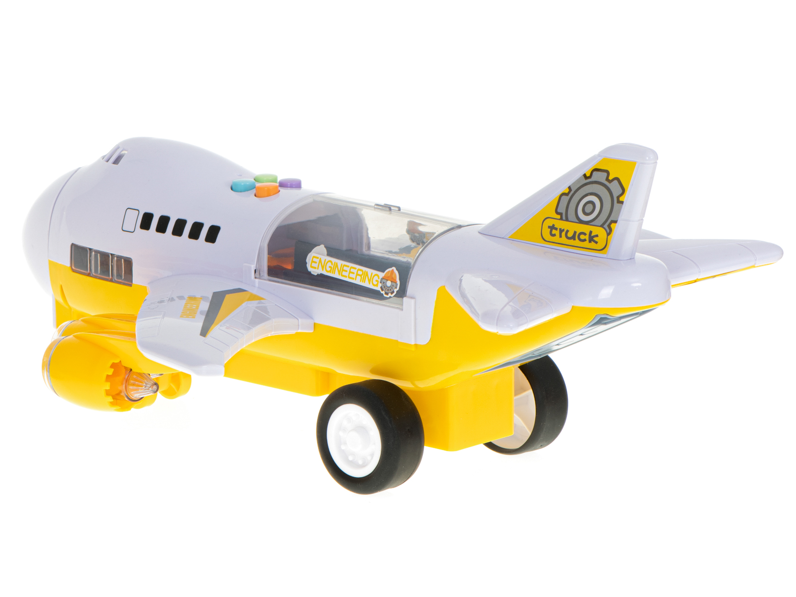 Letadlo Transporter + 6 vozů stavební vozidla boční/přední KX5987