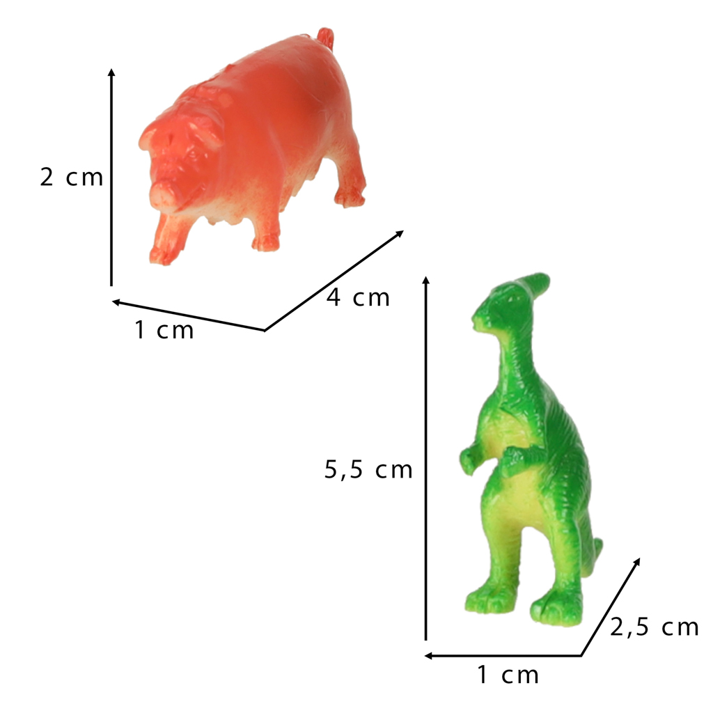Figurky mořská zvířata divocí dinosauři sada mix 48ks KX5844
