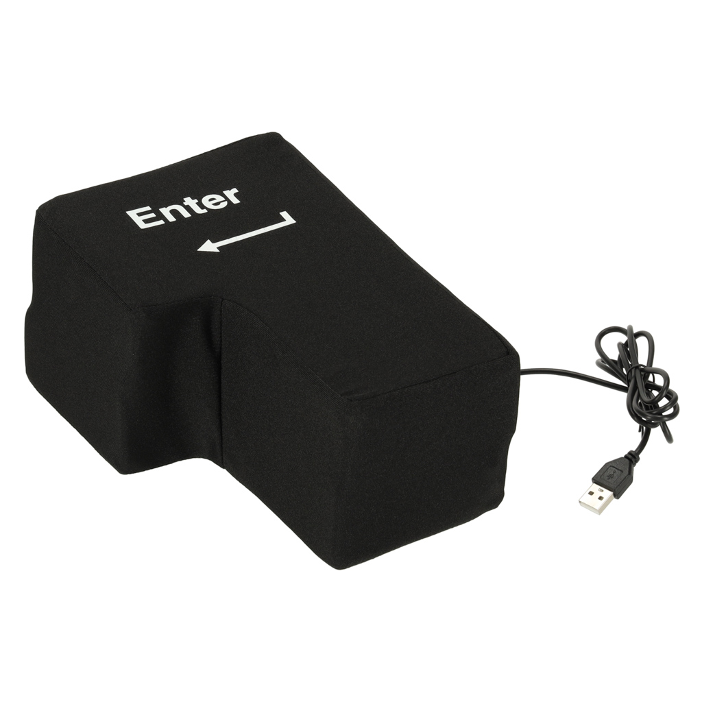 Velký antistresový polštář USB pro klávesu ENTER KX7674