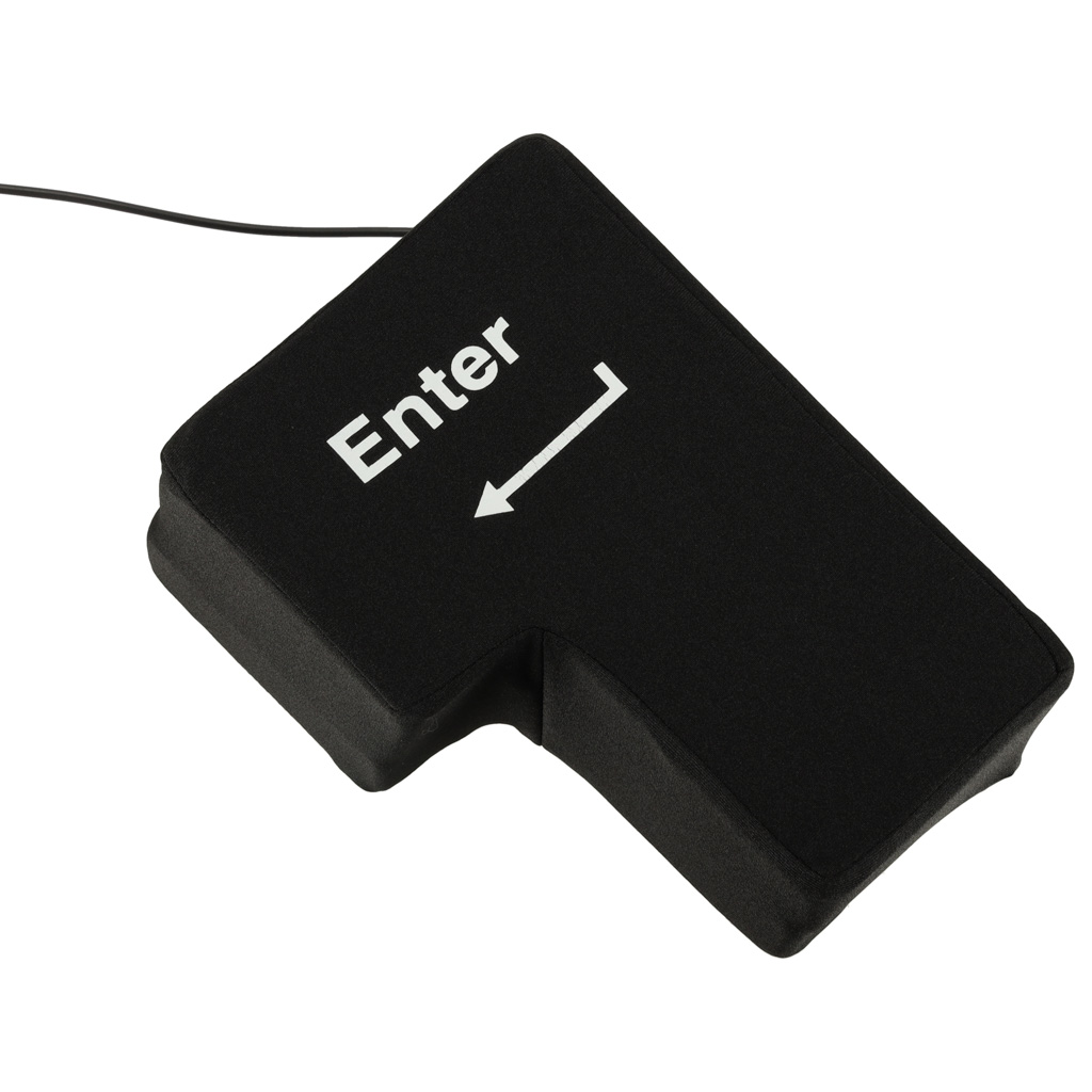 Velký antistresový polštář USB pro klávesu ENTER KX7674