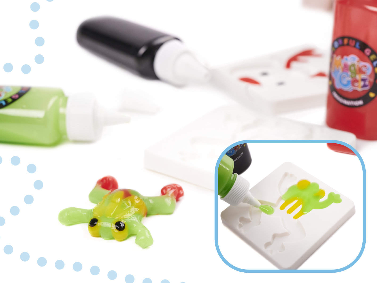 Klej crystal glue slime 3D zestaw 26el. KX5903