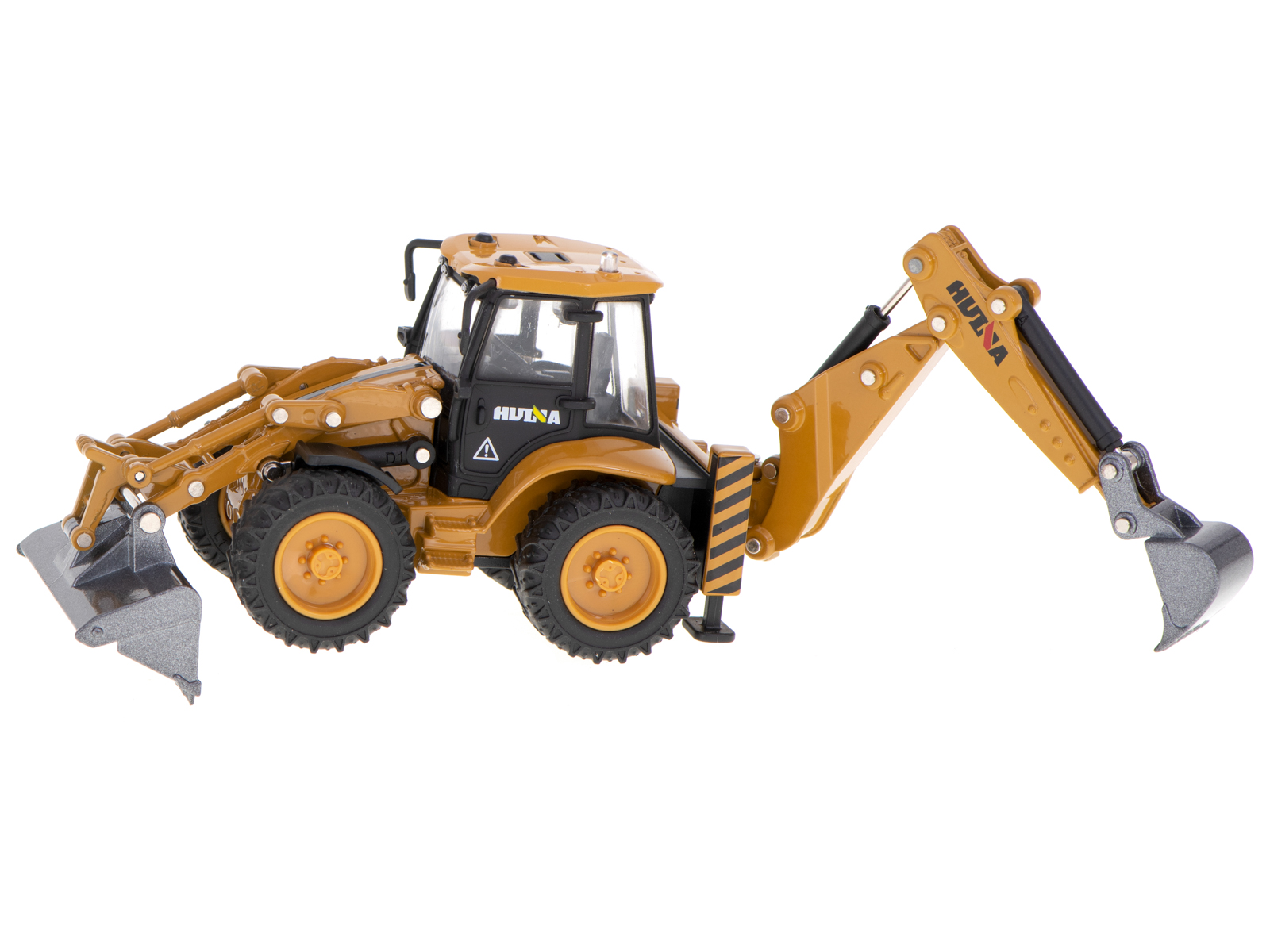 Bagr s nakladačem, buldozer s lžící Kovový model H-toys 1704 1:50 KX5927