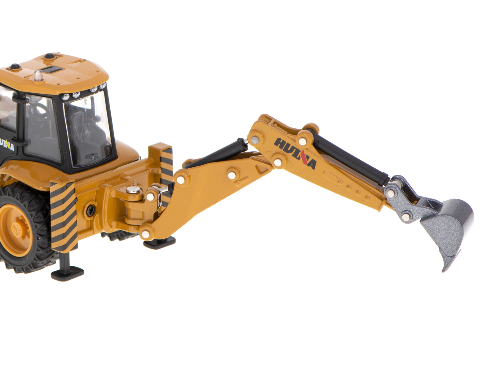 Bagr s nakladačem, buldozer s lžící Kovový model H-toys 1704 1:50 KX5927