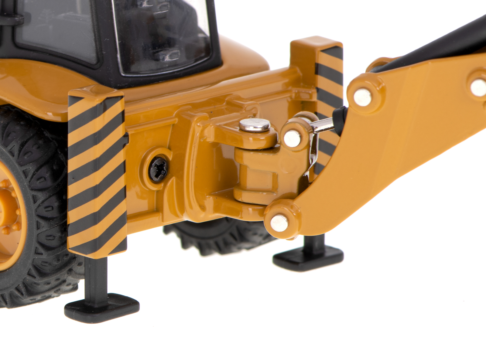 Bagr s nakladačem, buldozer s lžící Kovový model H-toys 1704 1:50 KX5927