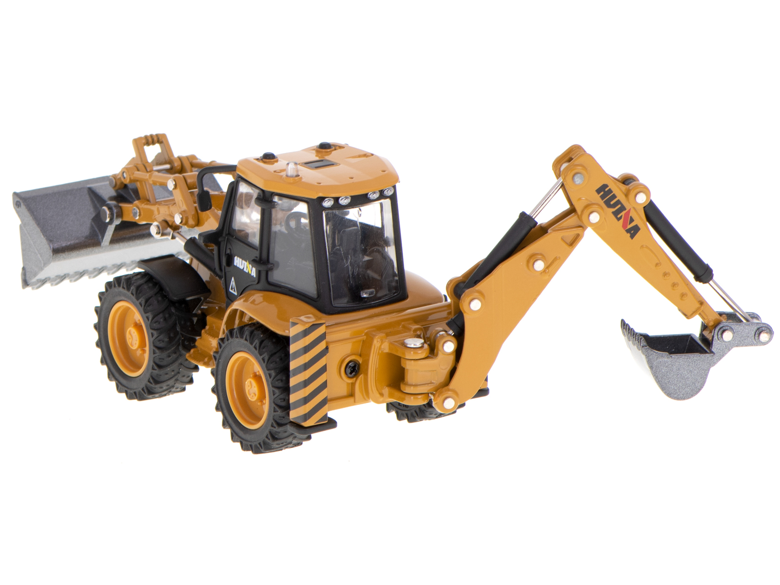 Bagr s nakladačem, buldozer s lžící Kovový model H-toys 1704 1:50 KX5927