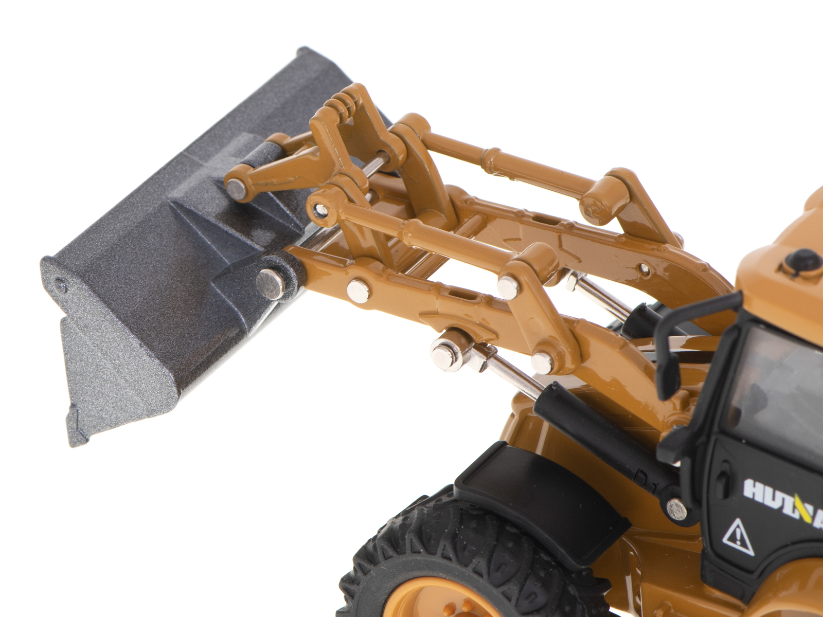 Bagr s nakladačem, buldozer s lžící Kovový model H-toys 1704 1:50 KX5927
