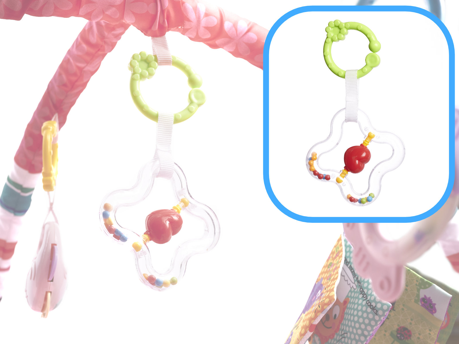 Vzdělávací ohrádka s míčky růžová KX5873