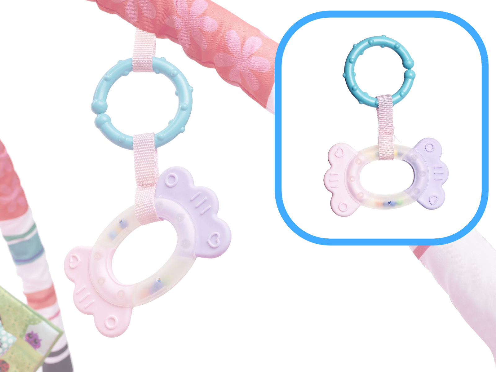 Vzdělávací ohrádka s míčky růžová KX5873