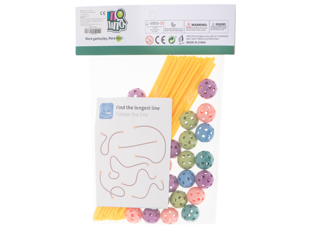 Stavební bloky trubka sláma základna stan dům 75el. KX5669