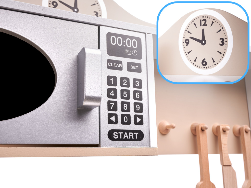 LULILO Dětská dřevěná kuchyňka MDF KUKETO + příslušenství KX5548