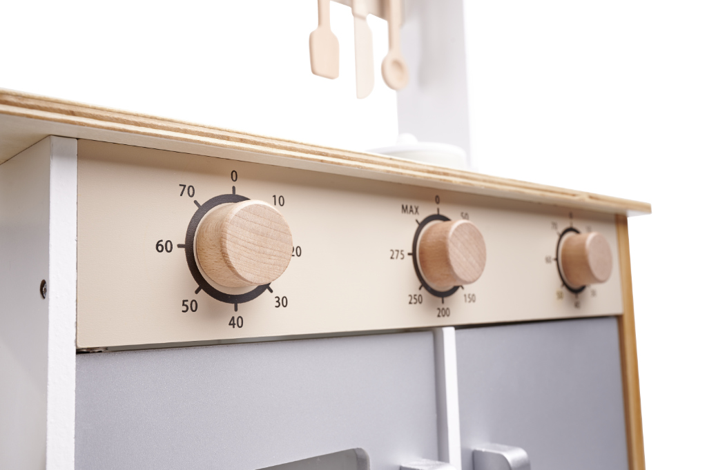 LULILO Dětská dřevěná kuchyňka MDF KUKETO + příslušenství KX5548