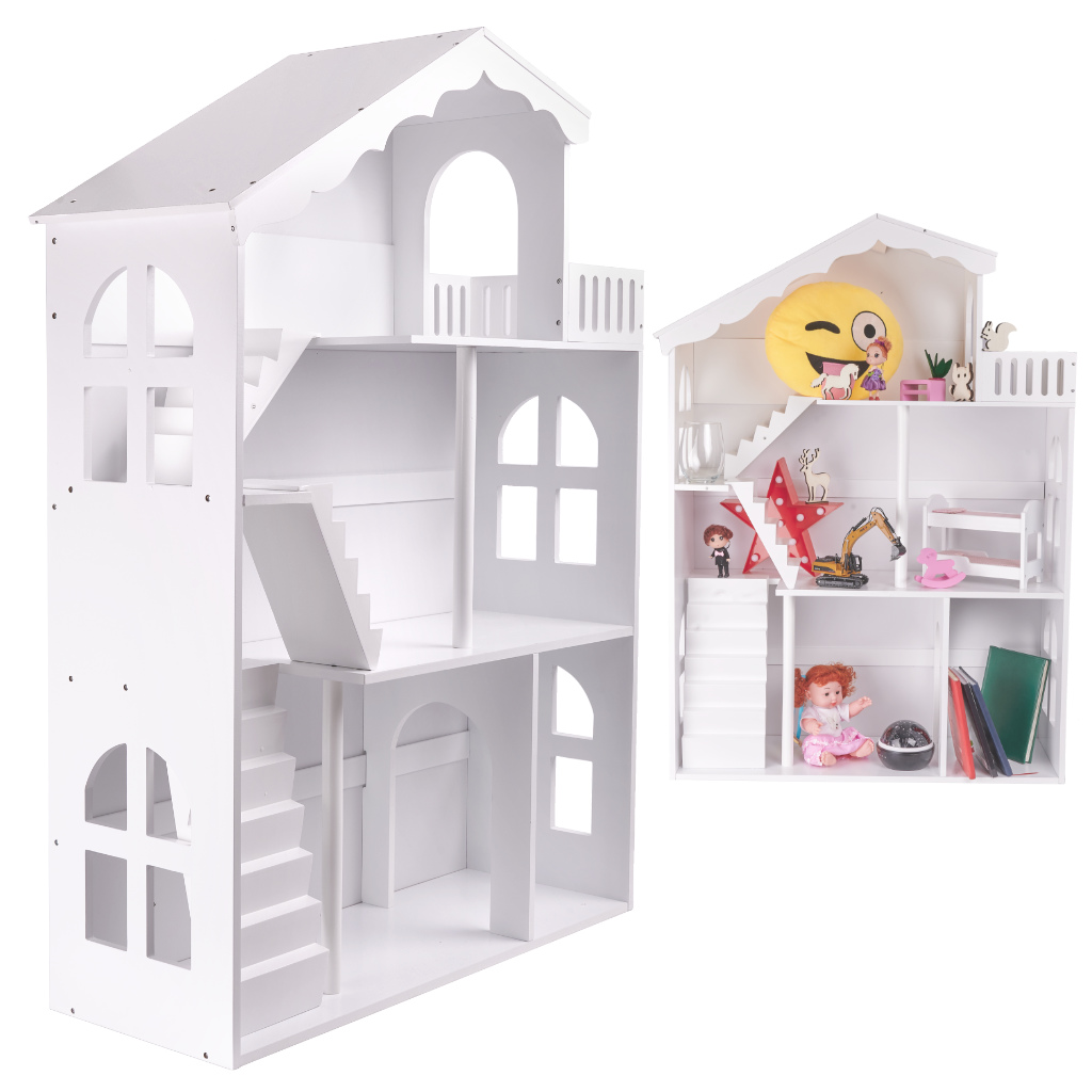 LULILO regál na hračky domeček knihovna 2v1 CALLA 116cm XXL KX5547