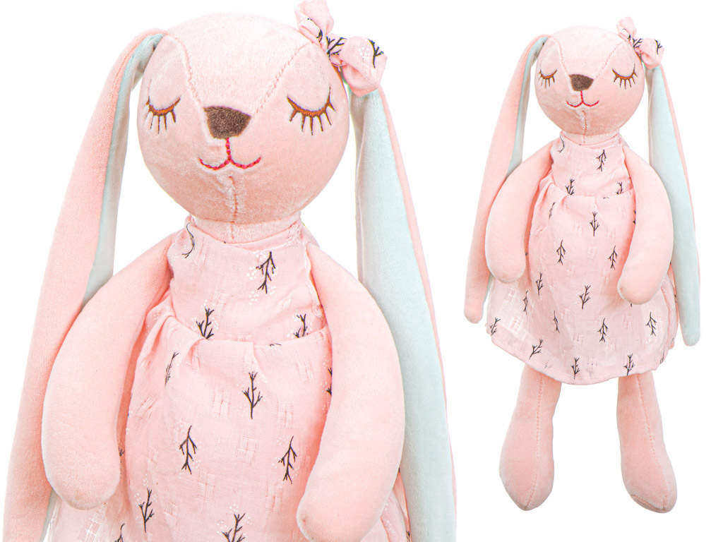 Plush mascot rabbit pink 35cm - Ikonka - Hurtownia Internetowa