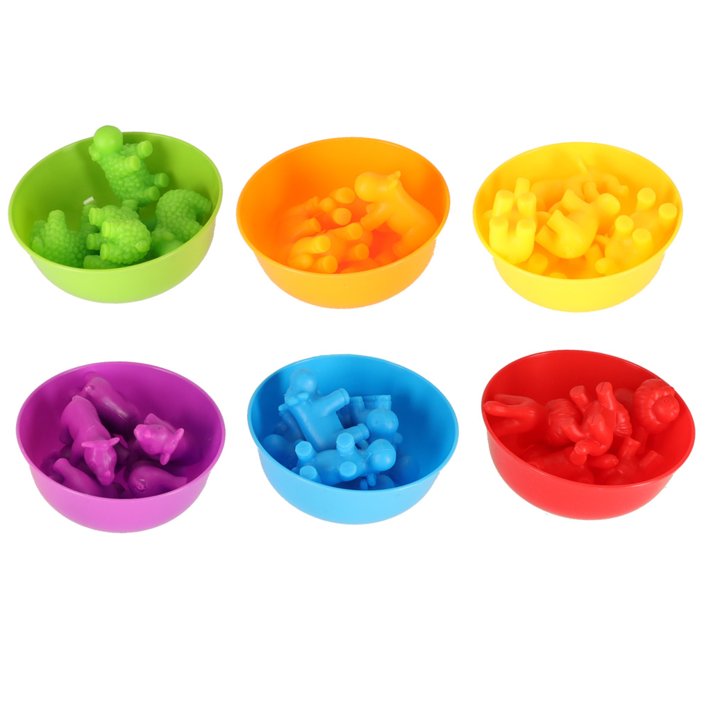 Zvířata safari vzdělávací učení počítat montessori 36el. KX5698