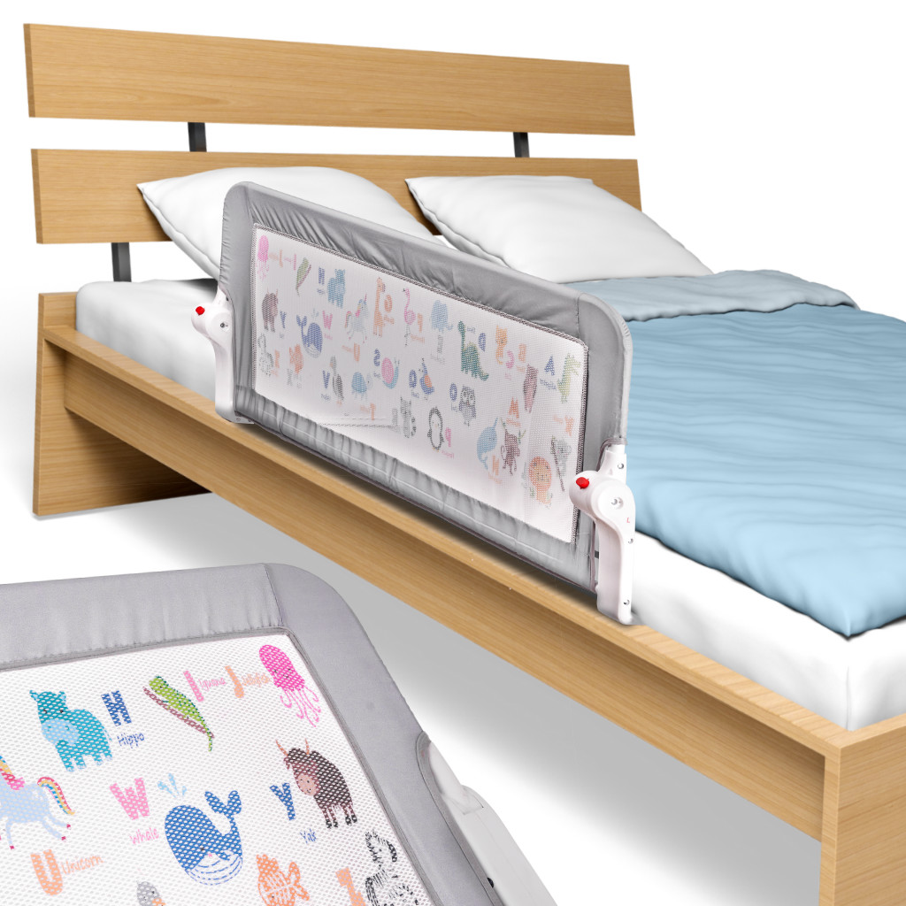 Bezpečnostní zábrana zábrana postele 90cm zvířata KX5318