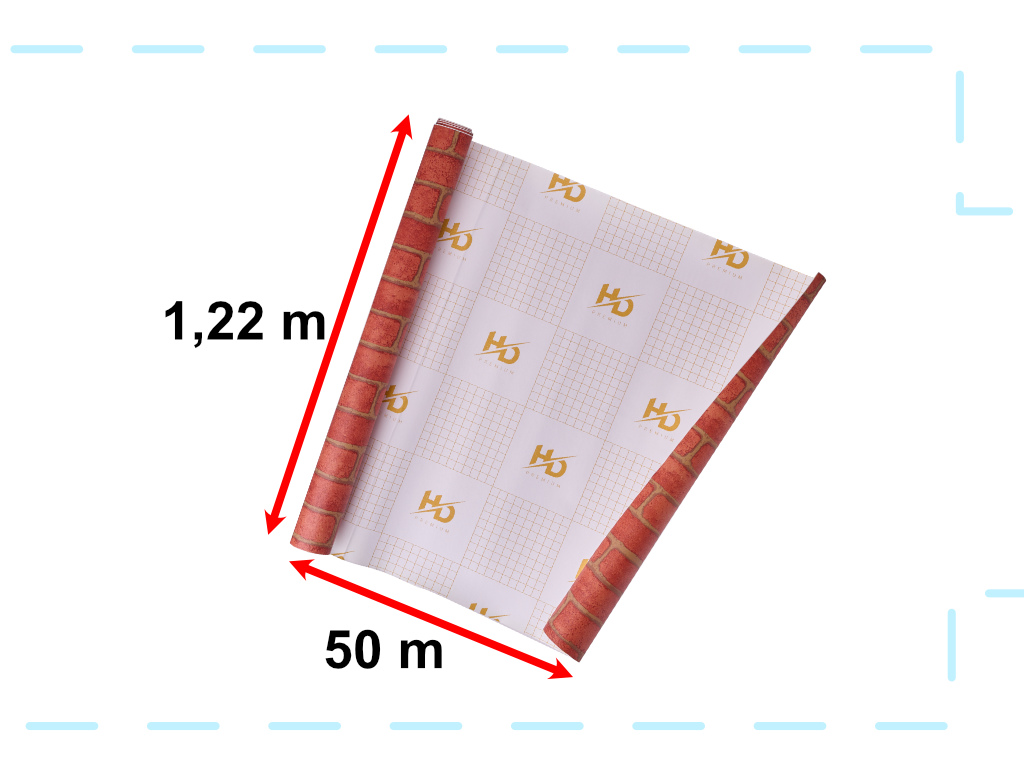 Samolepicí fólie v roli tapety dýha cihla 1,22x50m KX5509