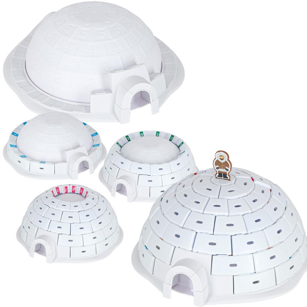 Gra zręcznościowa zbuduj igloo pingwiny