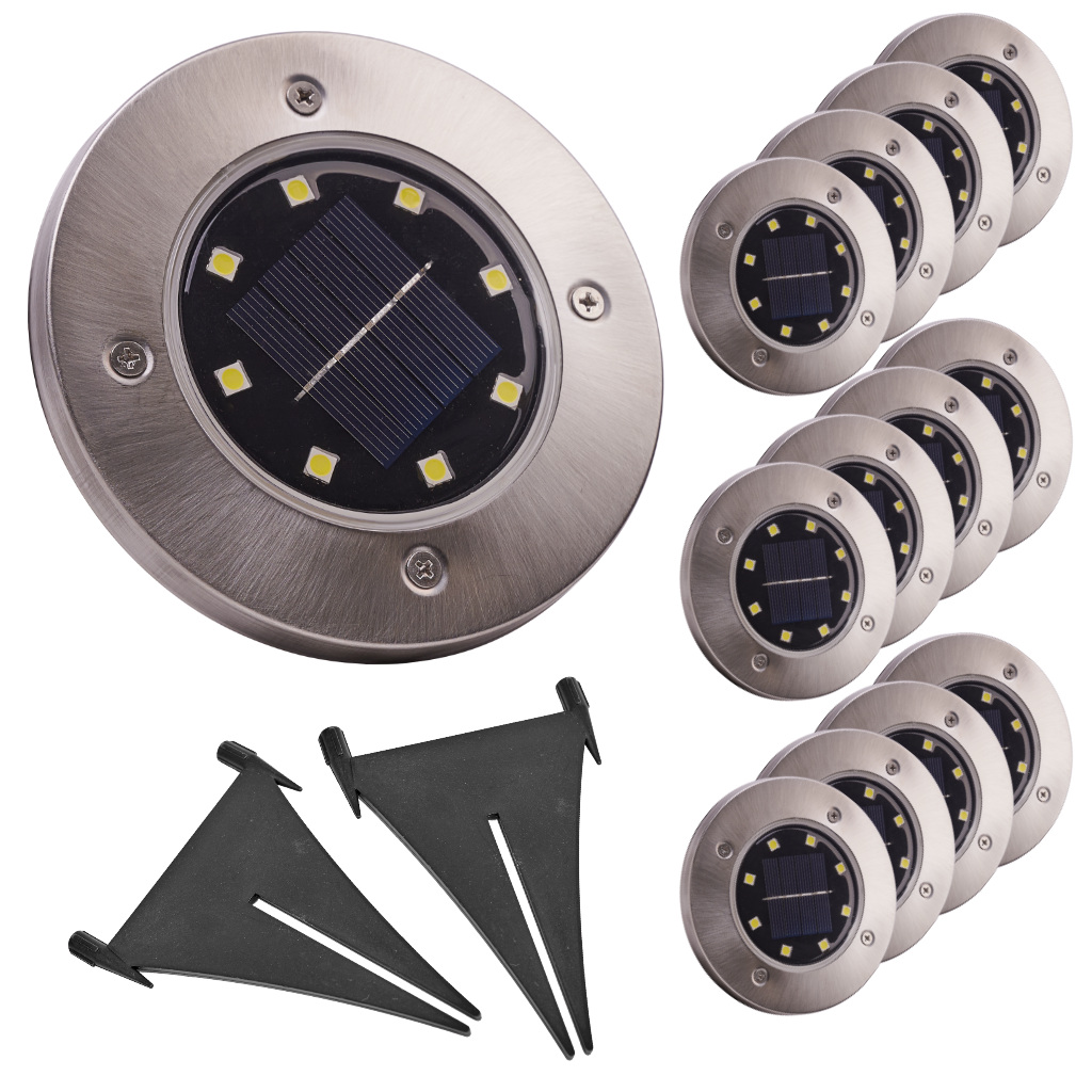 Solar Garten LED Boden Invasion Lampe 12pcs
