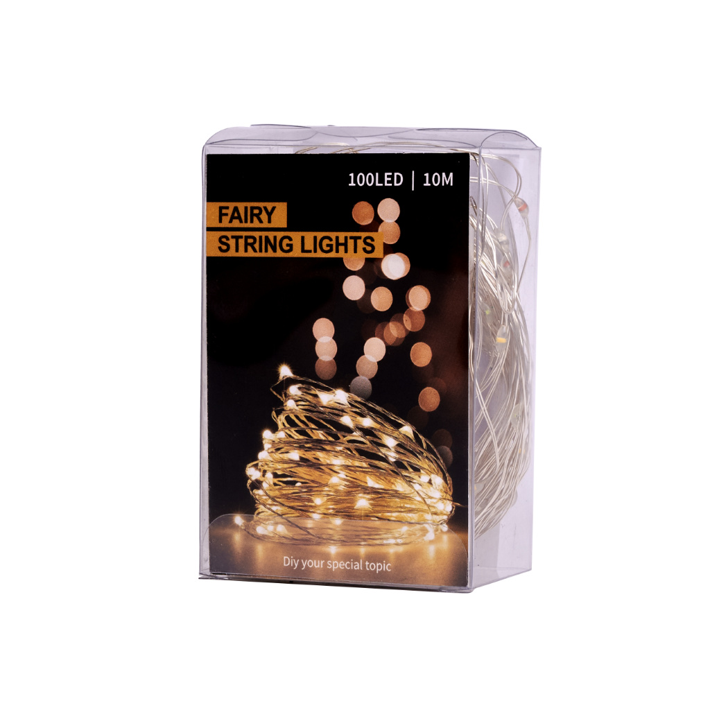 LED-Deko-Drahtleuchten 10m 100LED kaltweiß