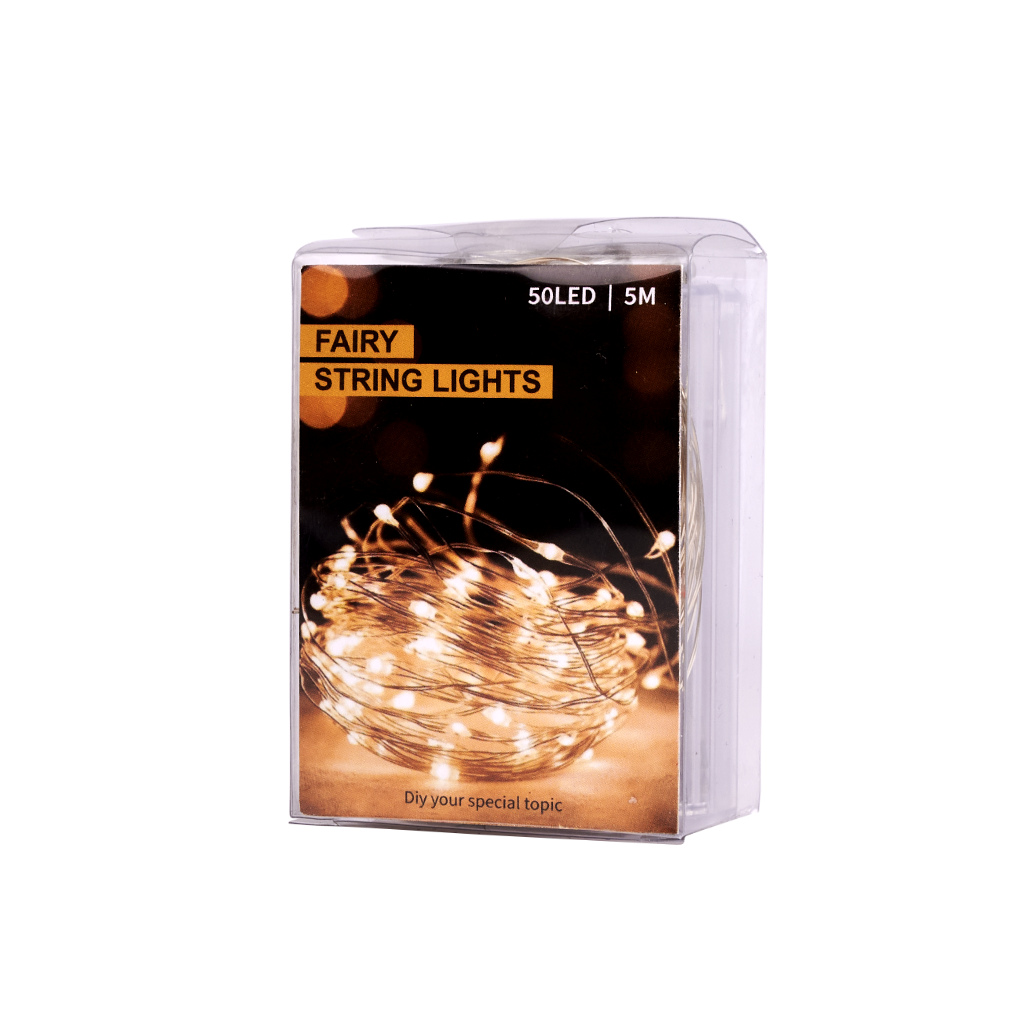 LED-Deko-Drahtleuchten 5m 50LED kaltweiß