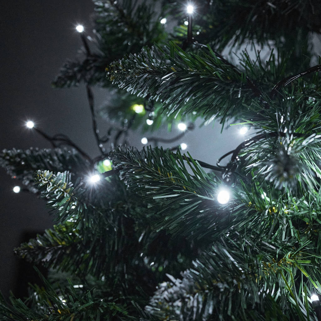 LED světelný řetěz 10m 100LED studená bílá KX5235_1