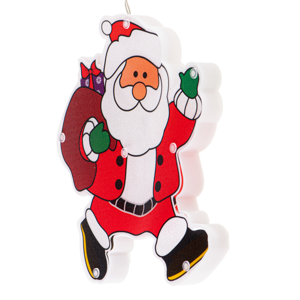 LED závěsná světla Vánoční dekorace Santa s dárky KX5244_3