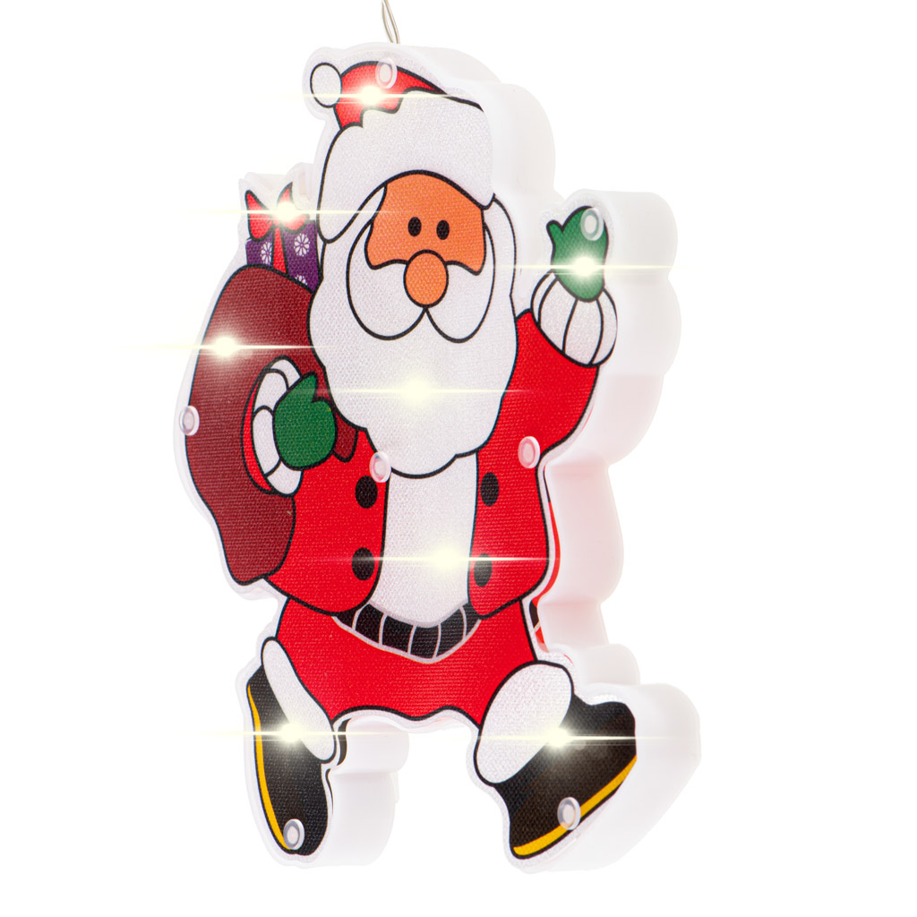 LED závěsná světla Vánoční dekorace Santa s dárky KX5244_3