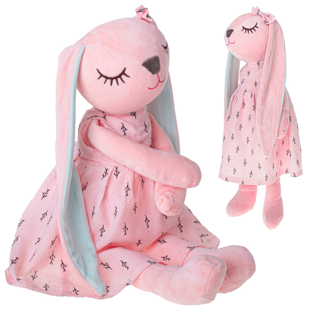 Plüsch Kaninchen Maskottchen rosa 52cm