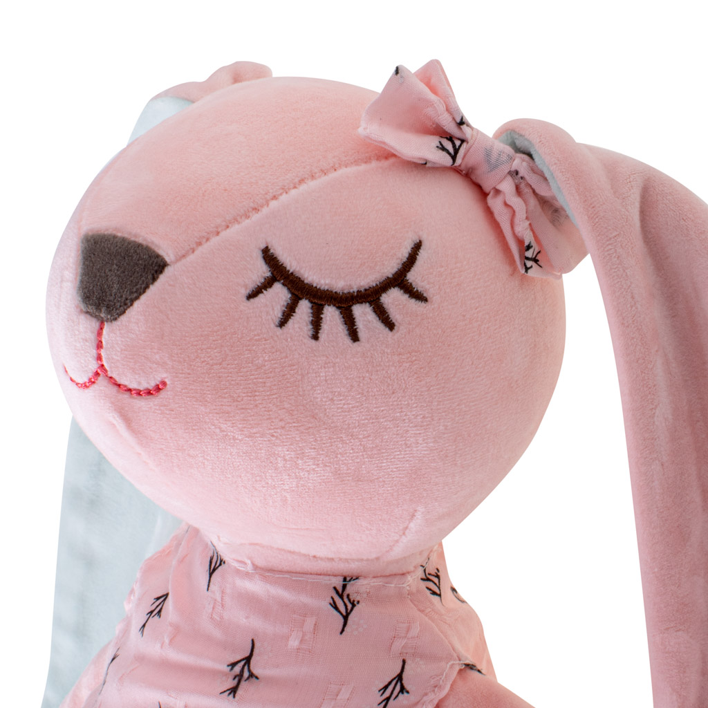 Plyšový maskot králík růžový 52cm KX5222
