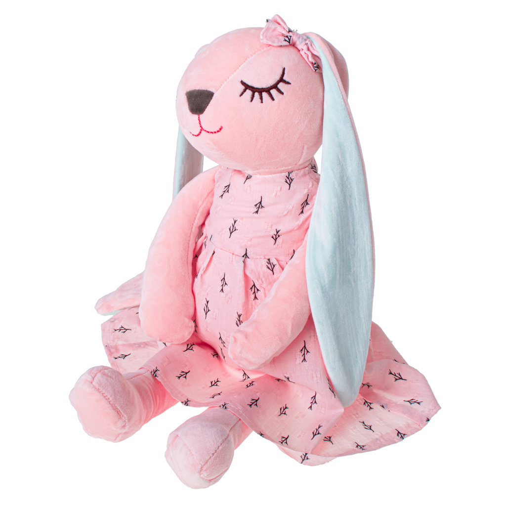 Plyšový maskot králík růžový 52cm KX5222
