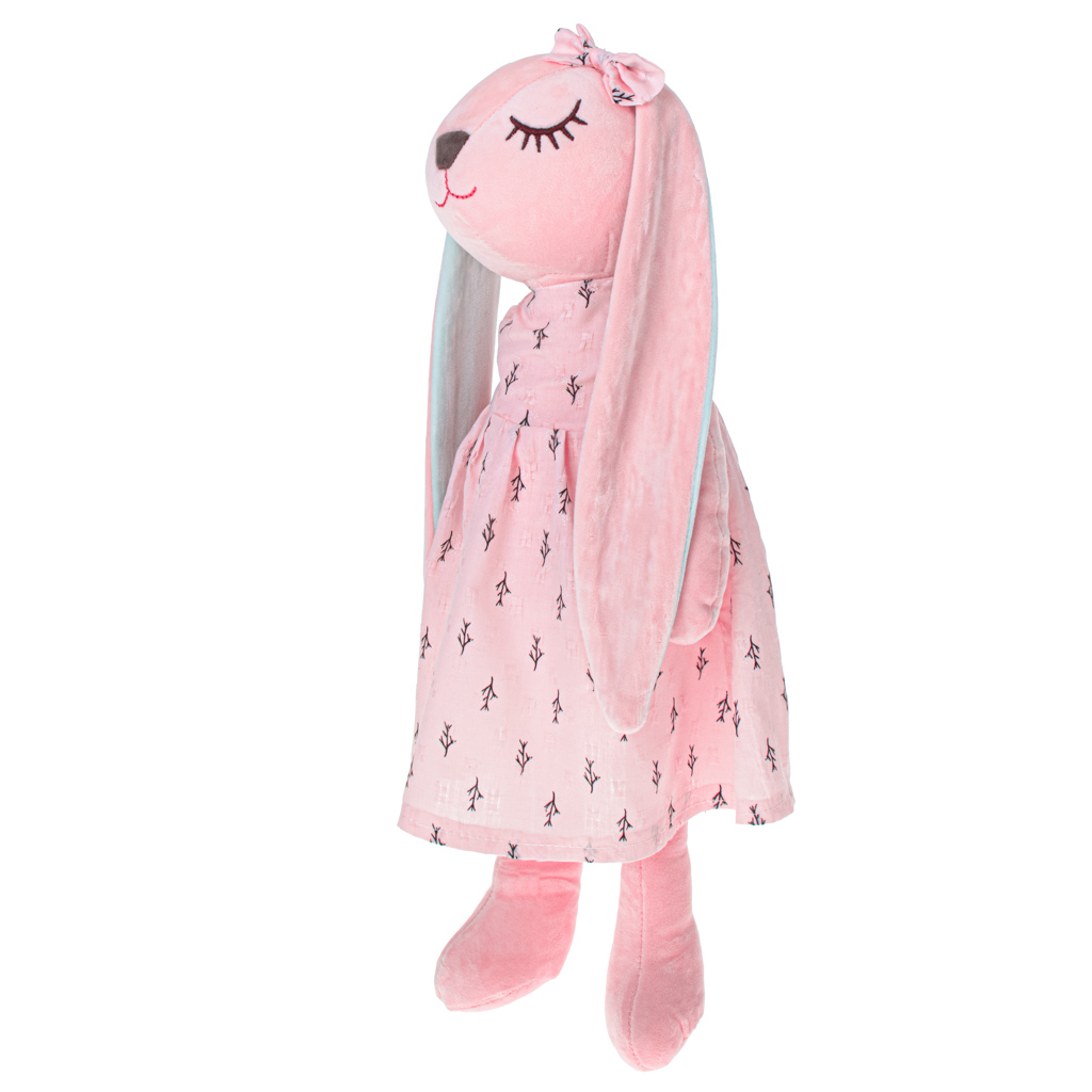 Plyšový maskot králík růžový 52cm KX5222