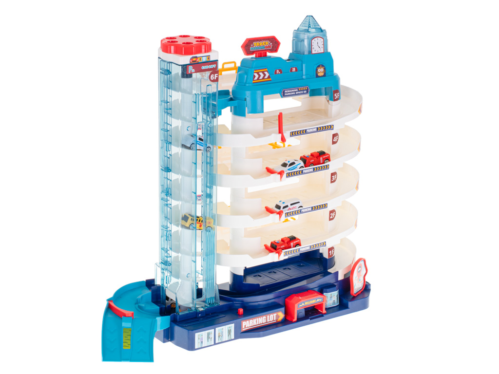 Parkovací garáž 5 úrovní elektrický výtah + rohož + 8 aut KX5530