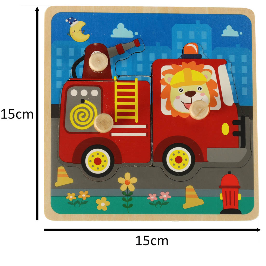 Dřevěné puzzle hasičský sbor KX5368_2