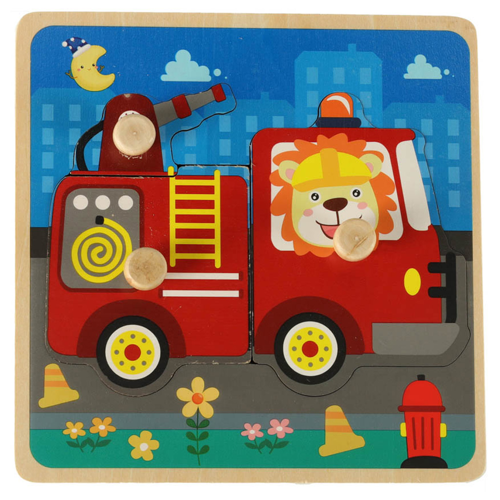 Dřevěné puzzle hasičský sbor KX5368_2
