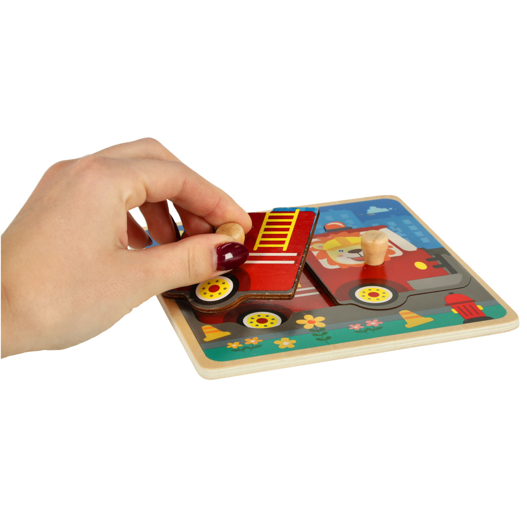 Dřevěné puzzle hasičský sbor KX5368_2