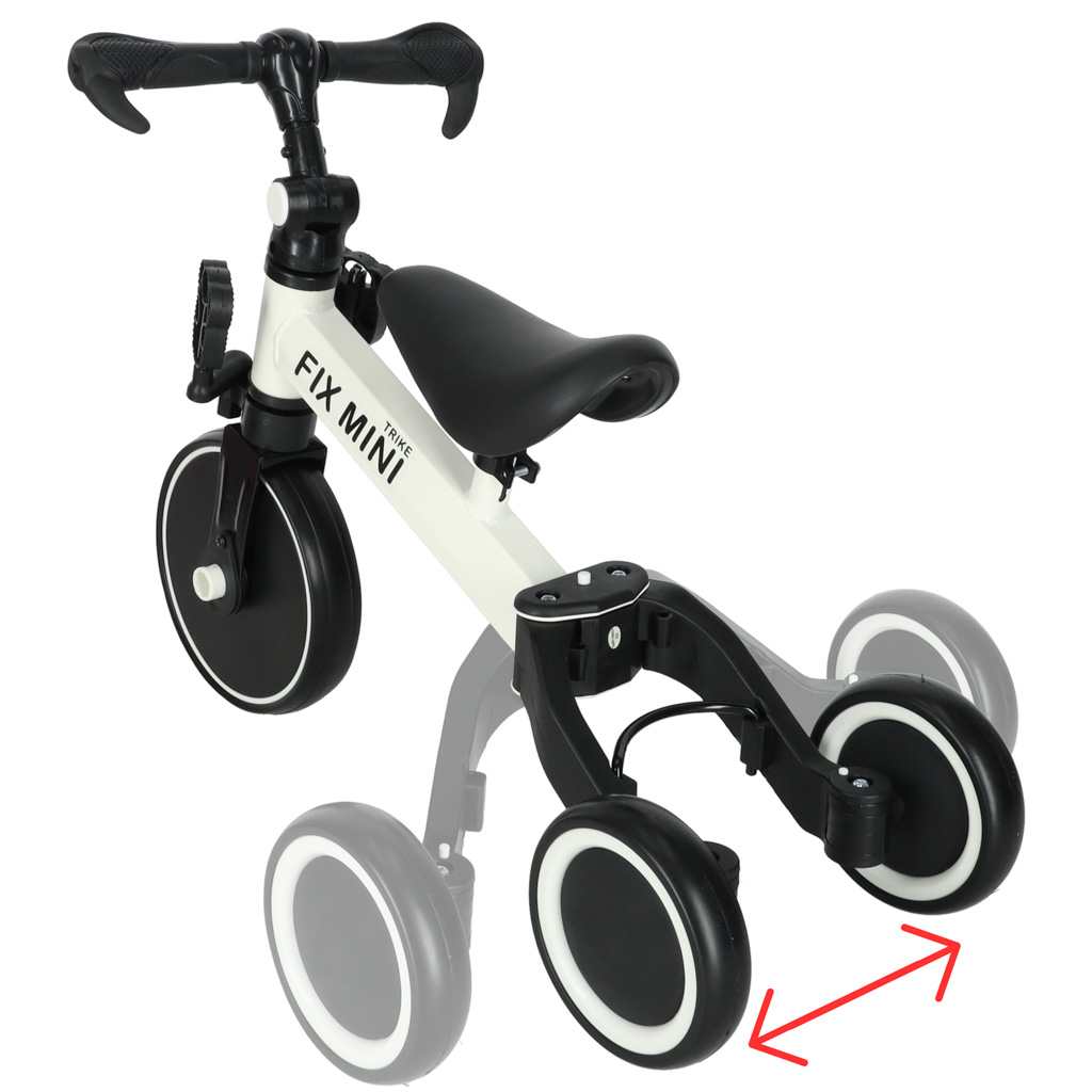 Trike Fix Mini běžecká tříkolka 3v1 s pedály bílá KX5377
