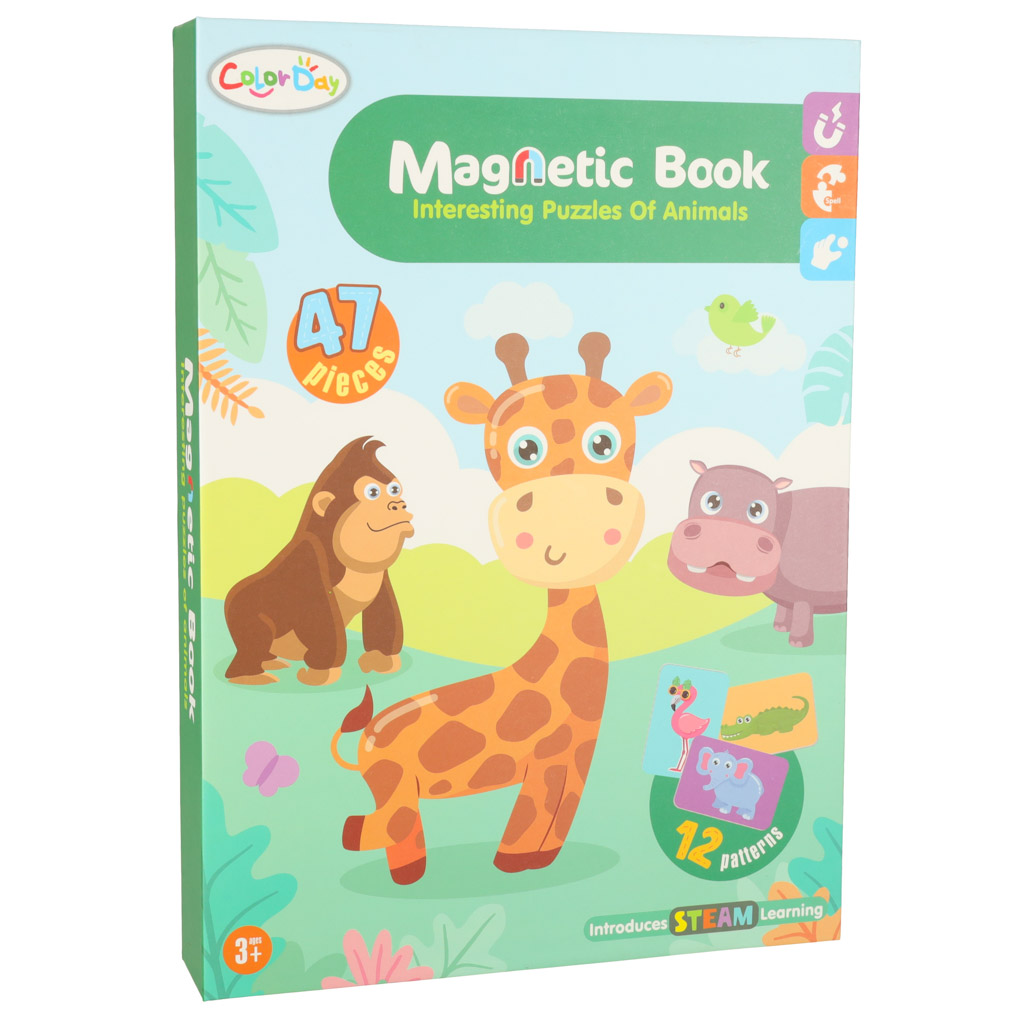 Magnetické puzzle safari zvířata 47el. KX5428_1