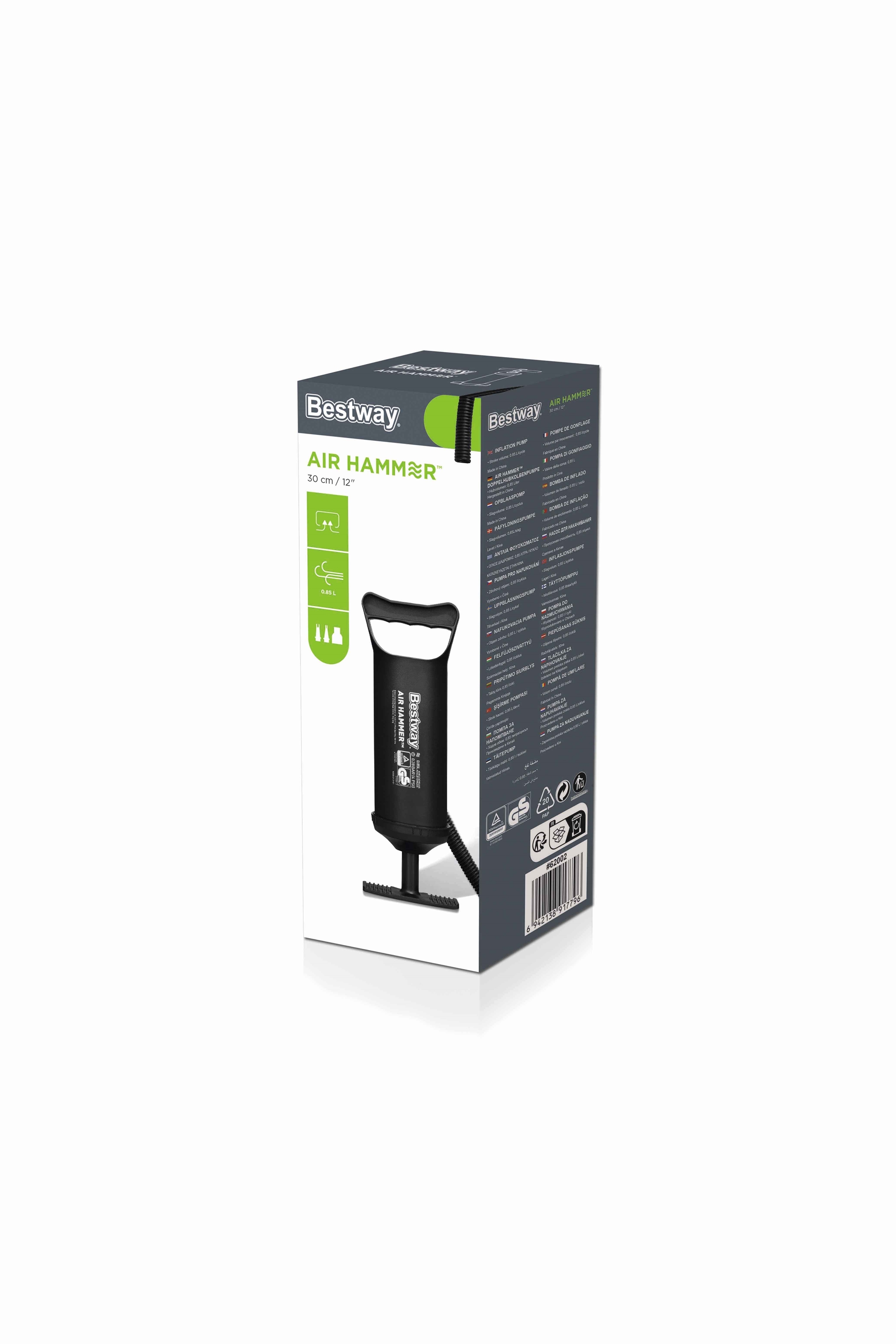 BESTWAY 62002 30cm pístová ruční pumpa KX5007