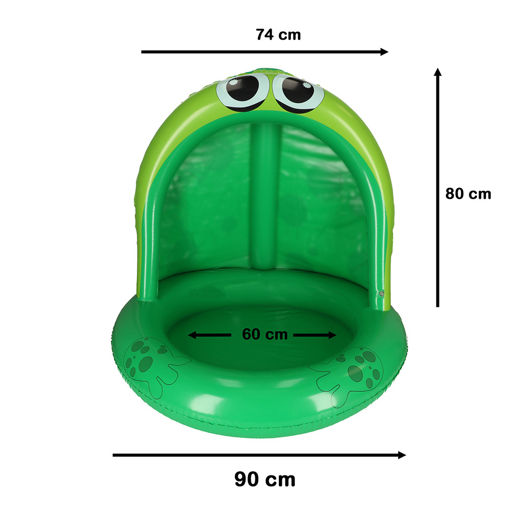 Nafukovací pontonový bazén se stříškou žába 95cm KX4932