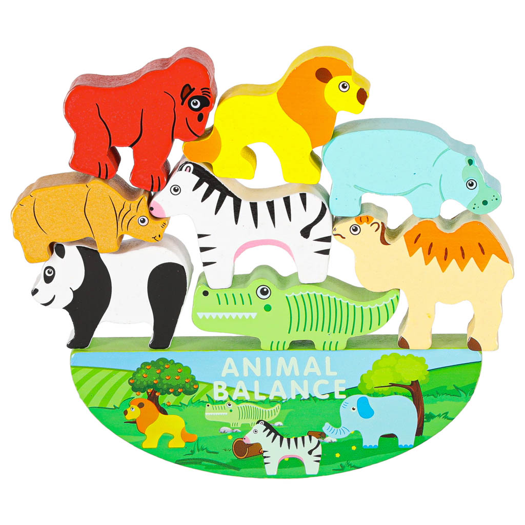 Skládačka vyvažující safari zvířata KX5137