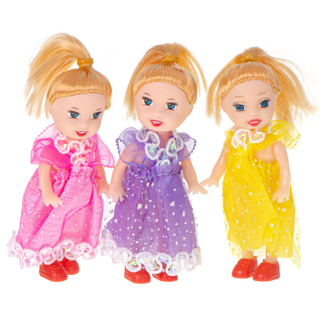 Puppen Puppen für Puppenhaus Satz von 3pcs 10cm