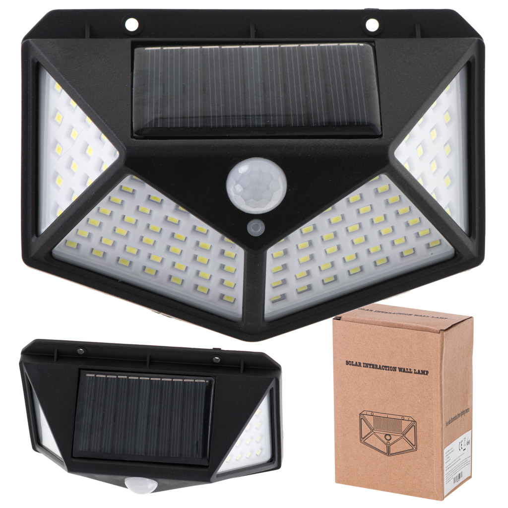 Solar-Bewegungs- und Dämmerungssensor-Lampe 100 LED