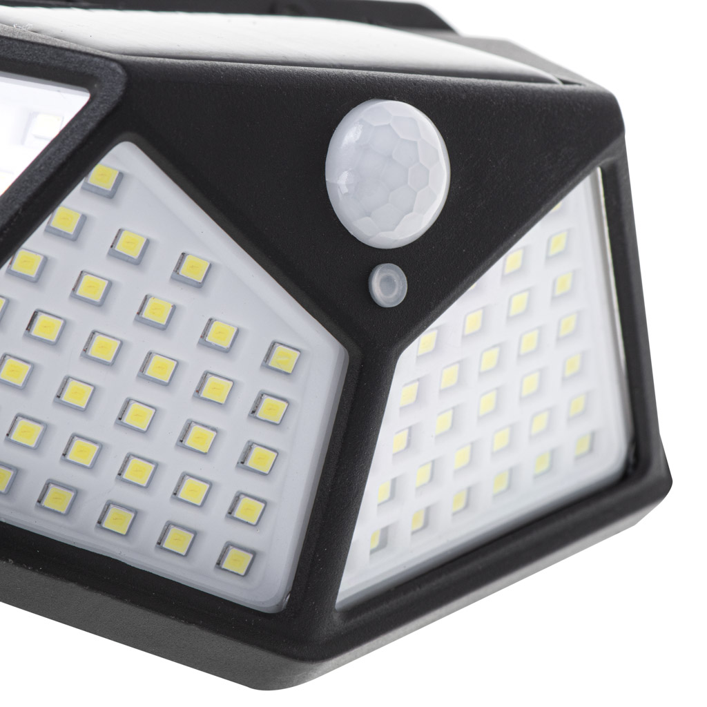 Solární lampa se senzorem pohybu a soumraku 100 LED KX5087