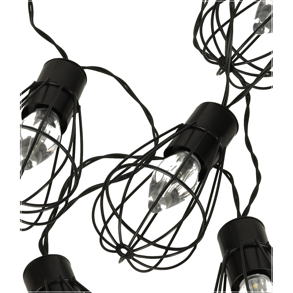 Zahradní osvětlení solární žárovky girlanda půda 10LED KX4971