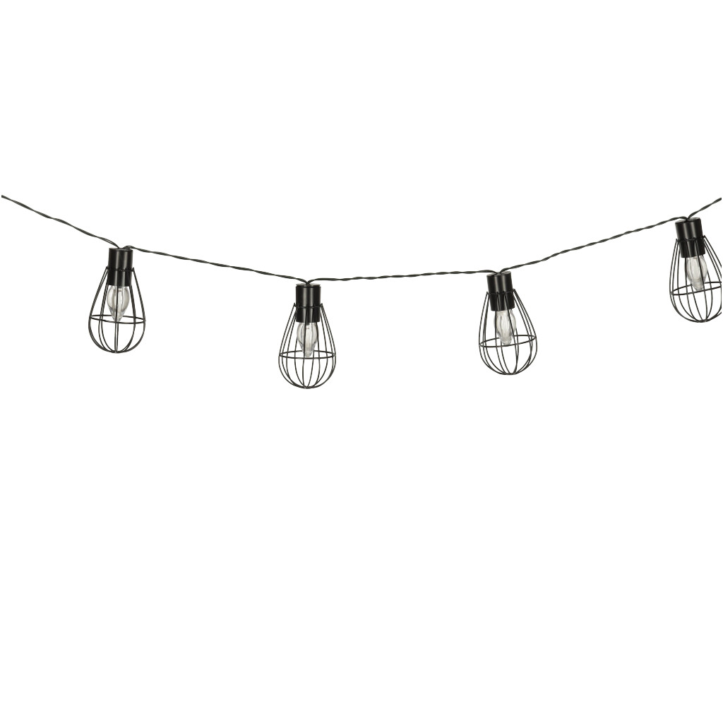 Zahradní osvětlení solární žárovky girlanda půda 10LED KX4971