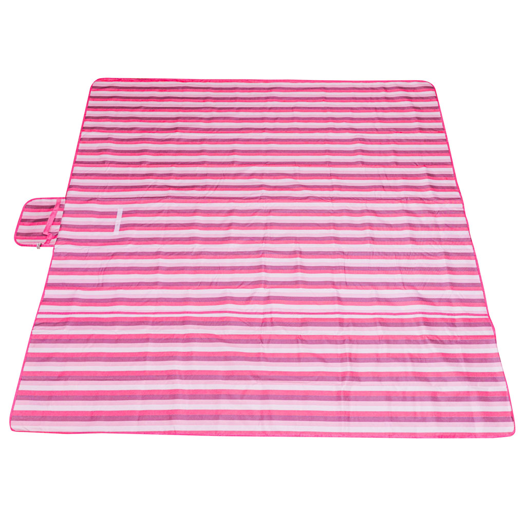 Plážová podložka Plážová pikniková deka 200x200cm růžová KX4991