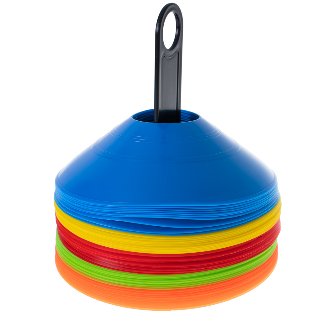 Fotbalové tréninkové houbové kužely 50 ks KX5211