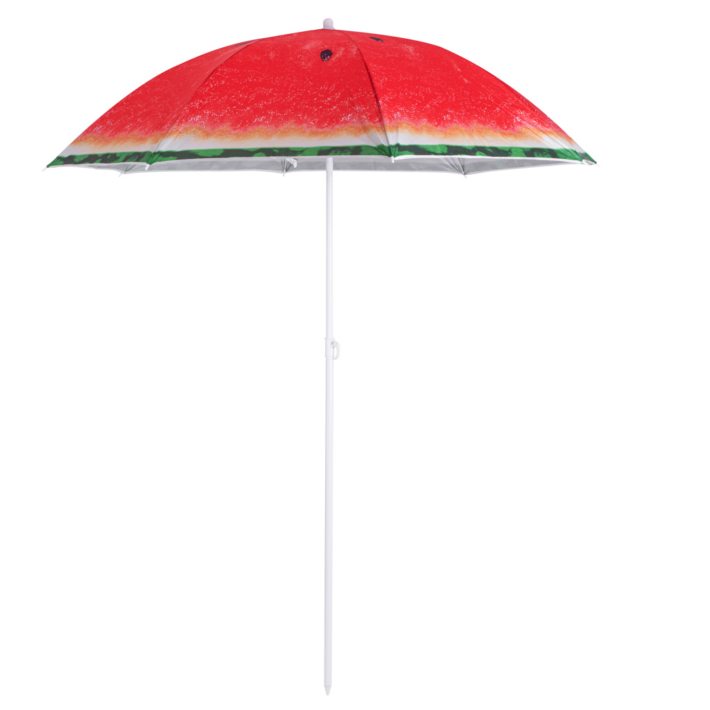 Plážový zahradní slunečník nastavitelný 150cm rozbitý meloun KX4983