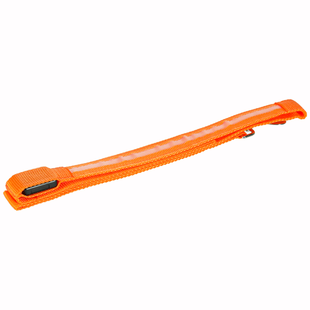 LED svítící vodítko pro psy 2,5x120cm oranžové KX5097