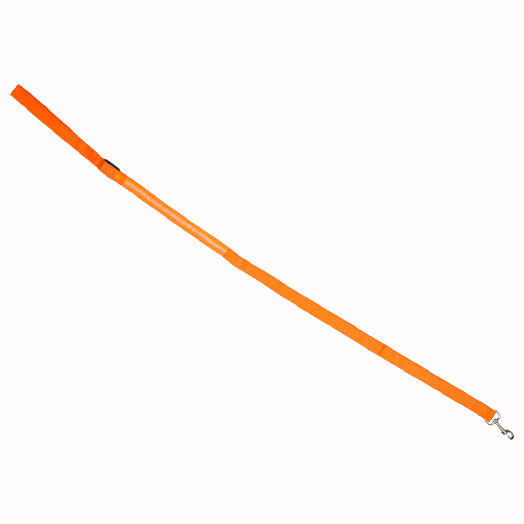 LED svítící vodítko pro psy 2,5x120cm oranžové KX5097